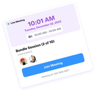 meeting interface with a 'Join' button