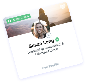 coach card displaying the coach's title with a link to view their Zoee website